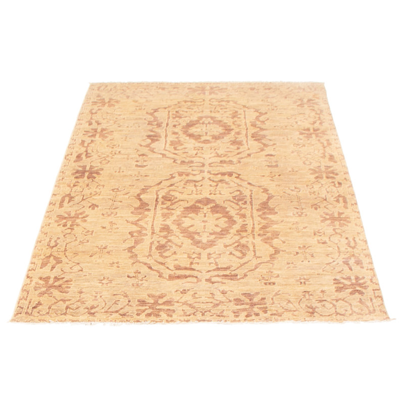 Tapis kaki clair Peshawar Oushak 5 pi 2 po x 7 pi 10 po