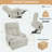 Oversized Power Lift Recliner Chair For Elderly, Electric Fabric Recliner With Extended Footrest, Remote Control & Spacious Seat-608850339