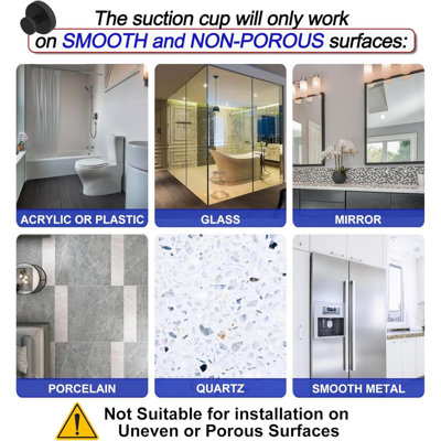 Suction Cup Hooks For Shower, Removable Towel Hooks For Bathroom Window Glass Door Wall, Bath Robe Looafh Hook For Hanging - 2 Pack