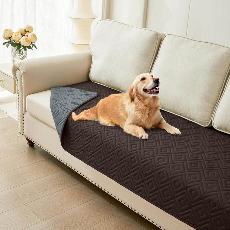 Couverture imperméable pour chien, couvertures moelleuses pour lit pour chien, housse de canapé imperméable pour chien lavable, housses de canapé réversible pour animal de compagnie (30 po x 70 po)