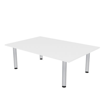 Rectangle Shaped Meeting Room Table with Post Legs
