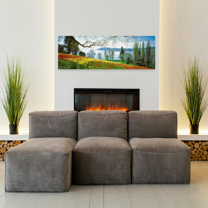 Lake Constance Insel Mainau Germany 1 Piece Wrapped Canvas Panoramic Wall Art, 40.64 cm H x 121.92 cm W