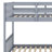 Wood Bunk Bed With 2 Drawers, With Ladder And Safety Guardrails, Convertible Into 2 Beds-314009048