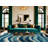 Washable Ocean Ripples Hawaiian Area Rug-612527334