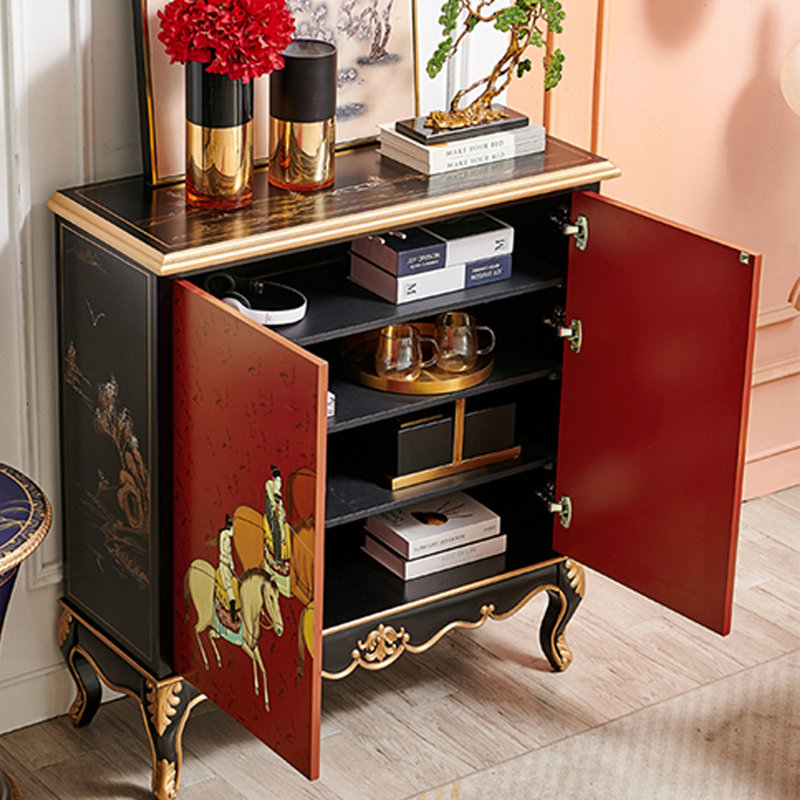 Armoire à chaussures rouge 20 paires