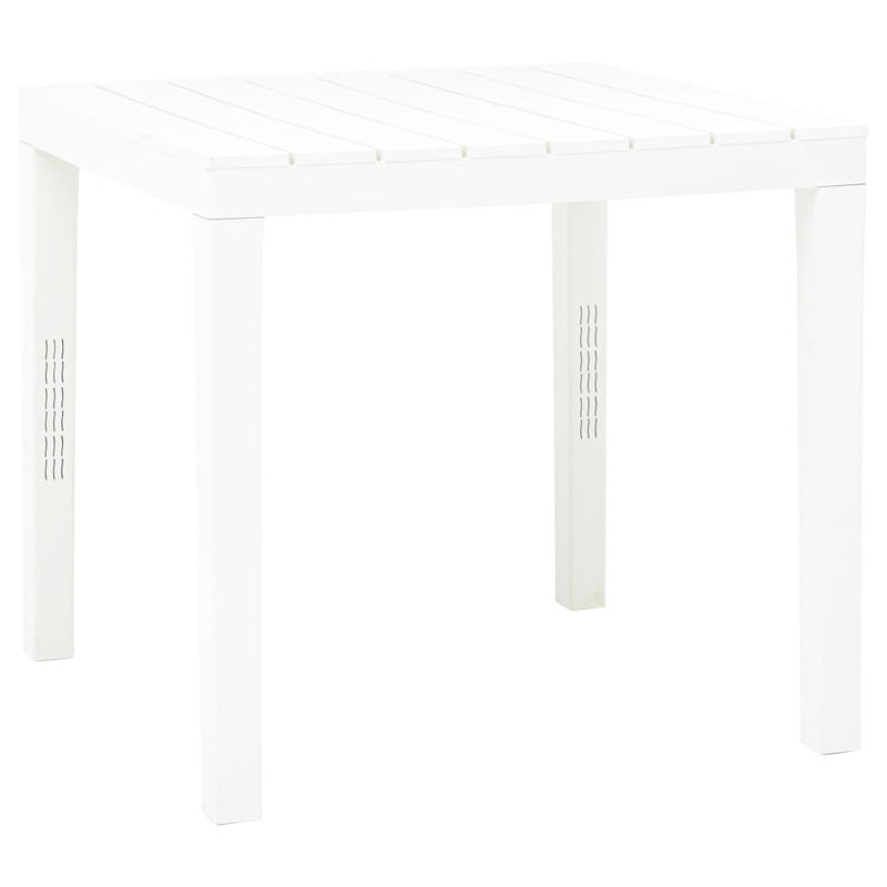 Jewell Plastic Coffee Table, White