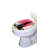 In Vogue Themes Toilet Seat Decal – Toilet Tattoos Fashion Static Cling Vinyl Lid Cover Fits Round & Elongated Seats-6154851