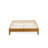 Full Platform Bed Frame with 4 Solid Wood Legs and 2 Extra Center Legs - Oak Finish-2112131545-2112131544