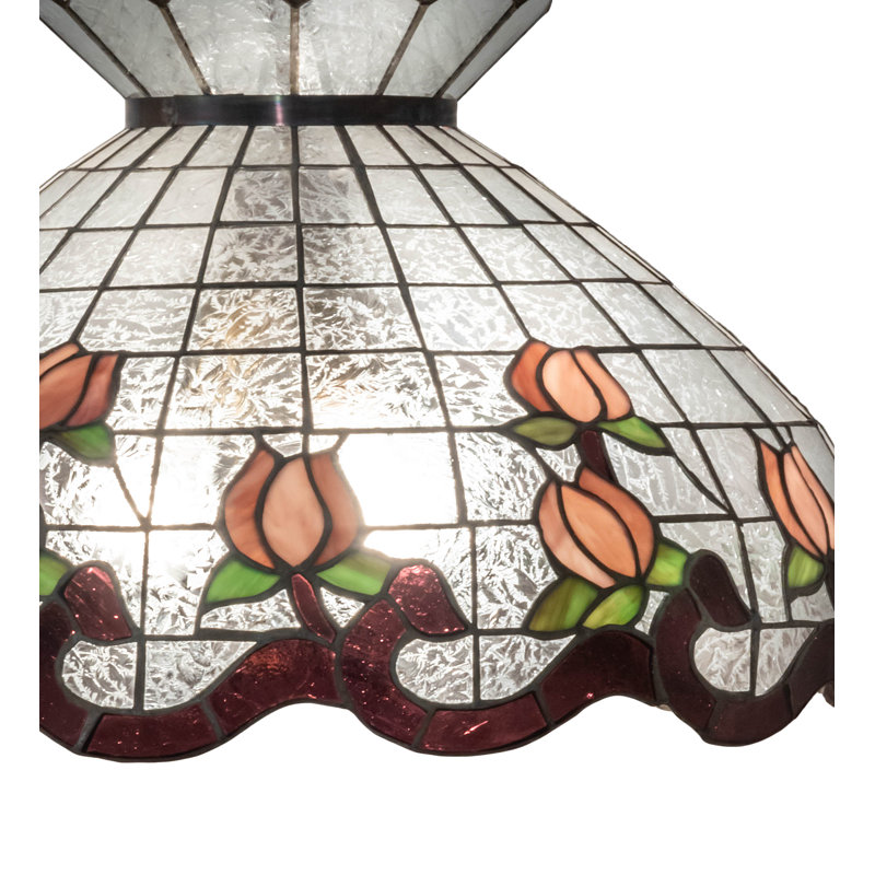 Masuma 3 - Light Pendant, Pink/Clear
