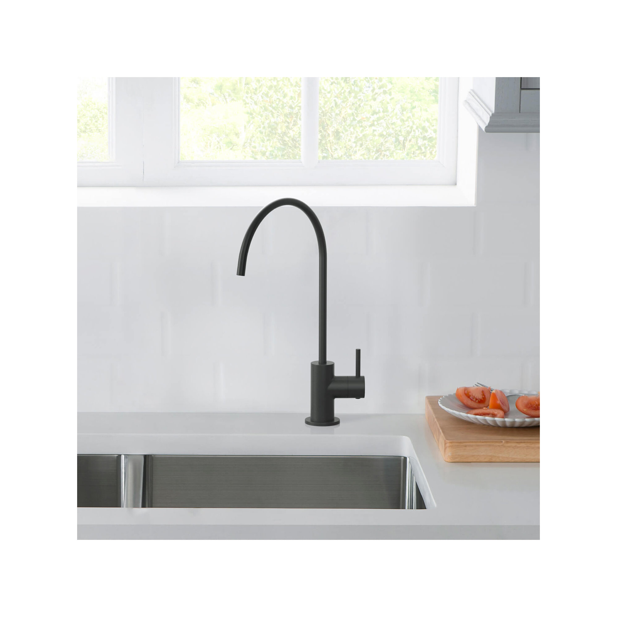 Circular Cold Water Dispensers, Matte Black