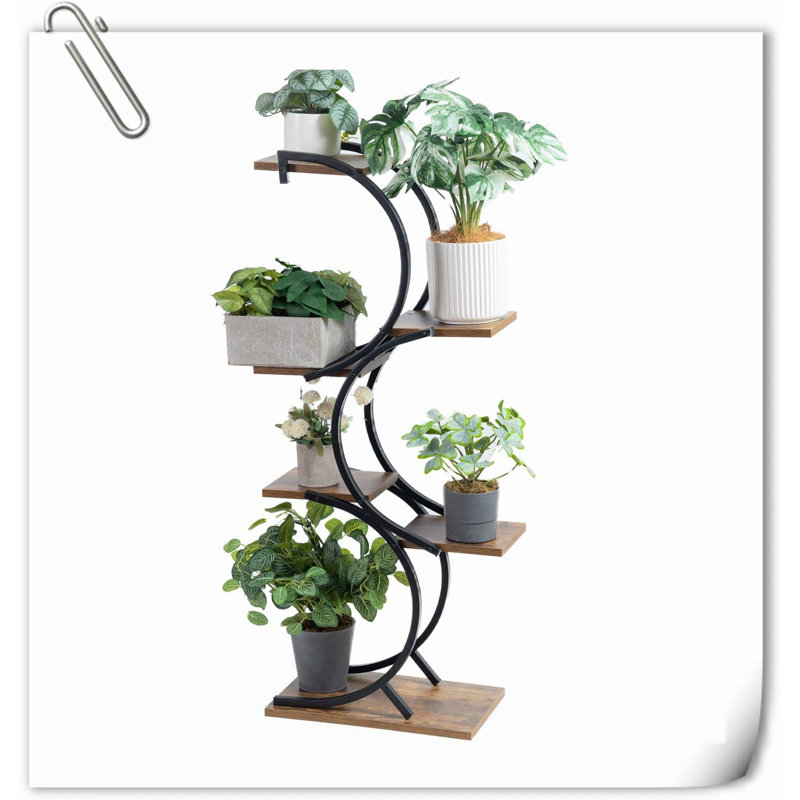 Support à plante d'intérieur à 6 niveaux Support à plante d'intérieur à plusieurs niveaux