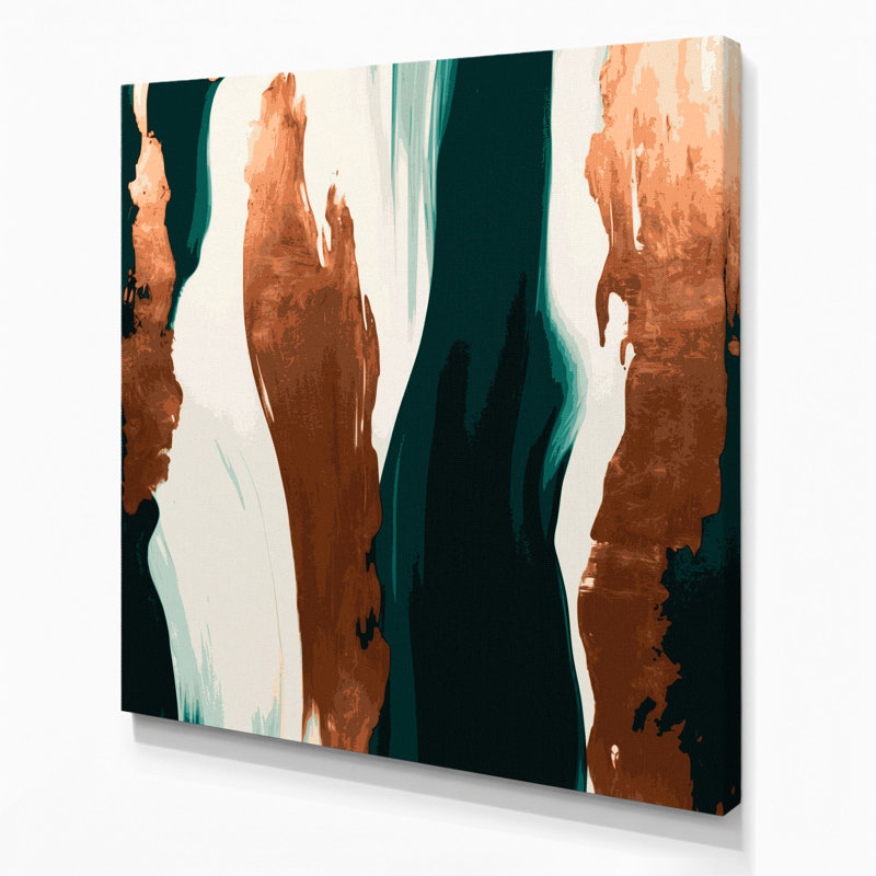 Art abstrait sur toile abstraite 65, H 12 po x l 12 po