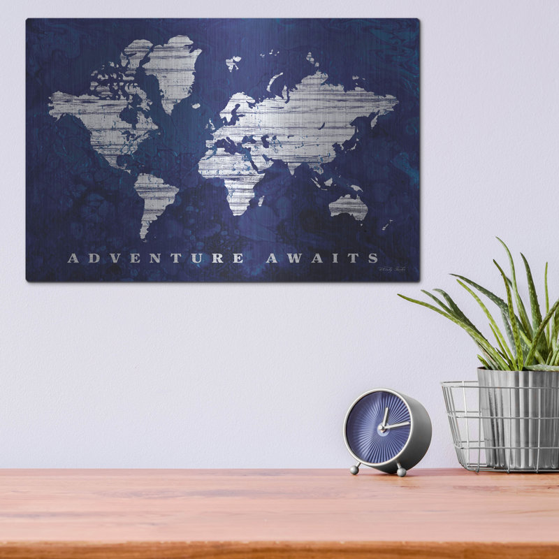 «Adventure Awaits Map» par Cindy Jacobs, H 12 po x l 16 po