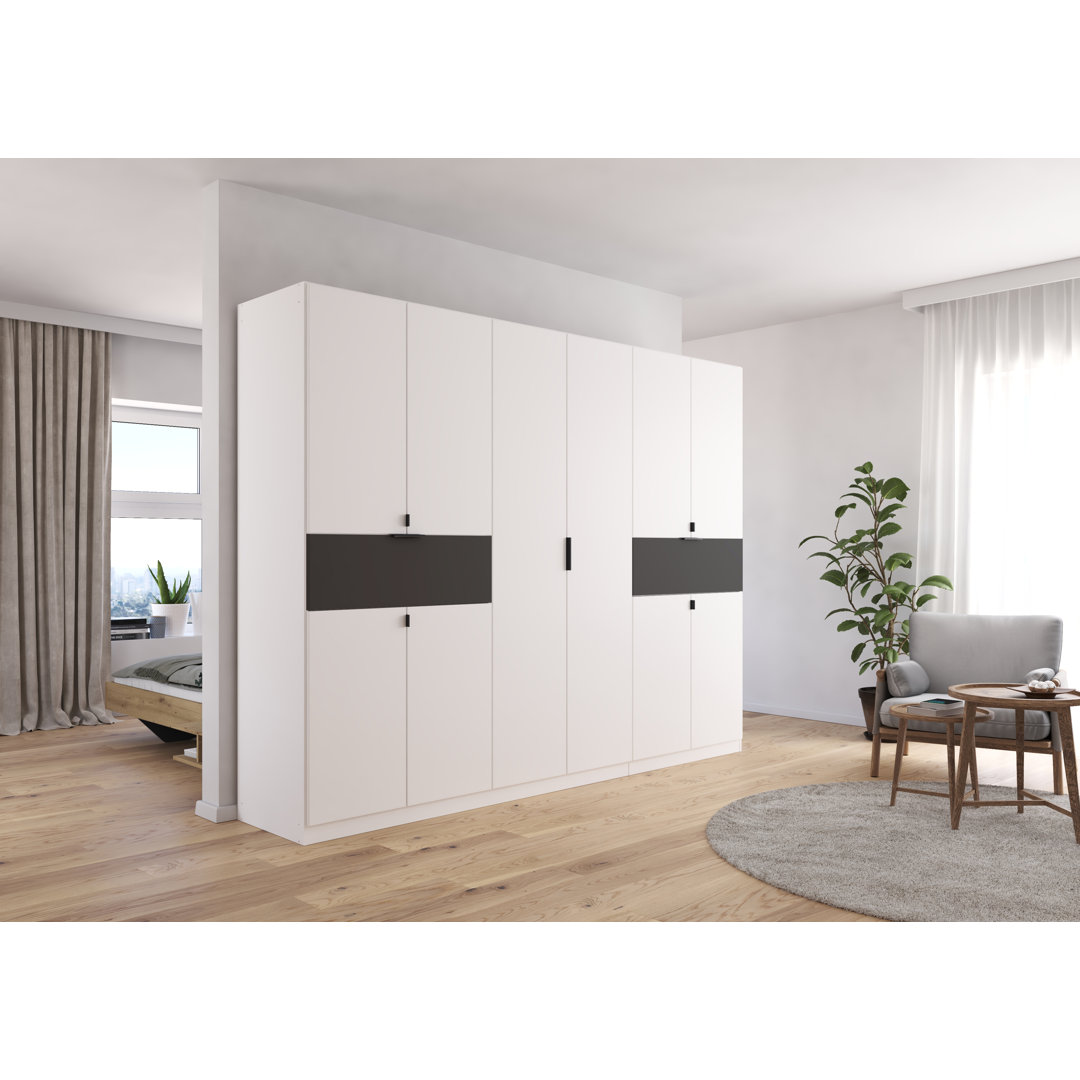 Tivareo 6 Hinged Door Wardrobe available in many colour combinations 2 Drawer INCL. Delivery and Assembly