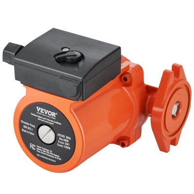 009-BF5-J Pompe de recirculation d'eau chaude, 110 V, 180 W 17 GPM, pompe de circulation d'eau chaude, 3/4 po NPT, pompe de circulation à 3 vitesses, pompe de circulation silencieuse pour système de chauffe-eau domestique