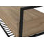 Banc de rangement contemporain à plateau rabattable avec stratifié taupe foncé et cadre en métal noir pour l'organisation du vestibule et du couloir-1843791635