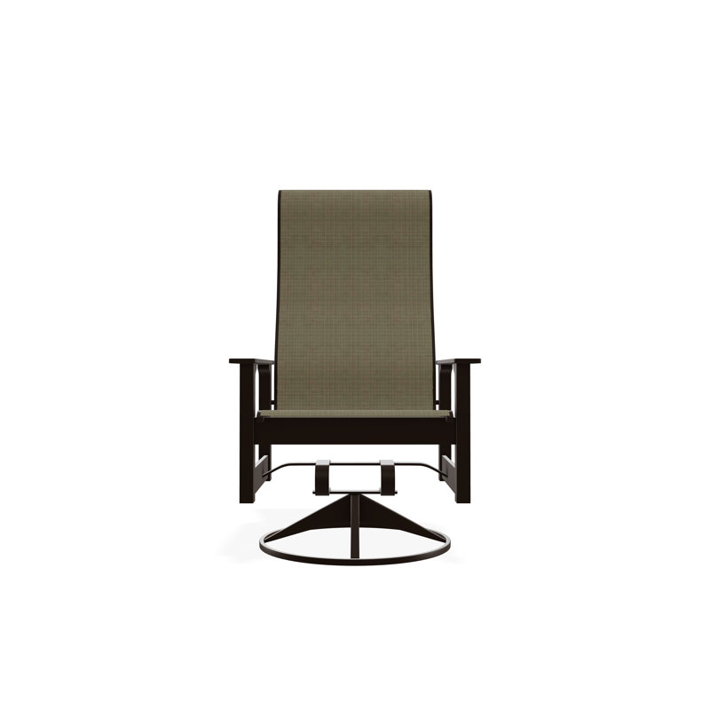 Leeward Polymer Outdoor Lounge Chair, Kona, Elevation Stone