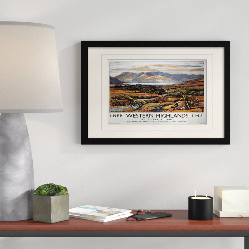 Western Highlands - No Frame Rectangle Print, 40cm H x 59cm W, No Mount, Wood