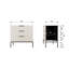 Adam Solid Wood 94cm W 3 - Drawer Chest of Drawers