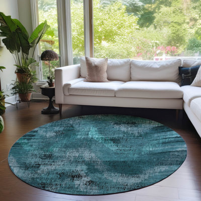 Malm Washable Chevron Indoor / Outdoor Rug