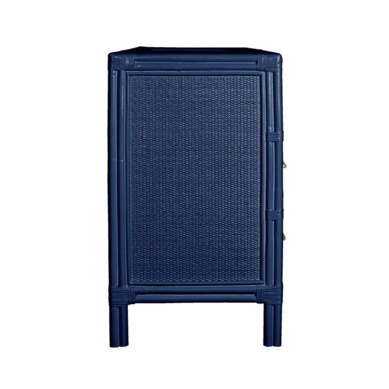 Aruba 8 - Drawer Dresser, Navy Blue/Black