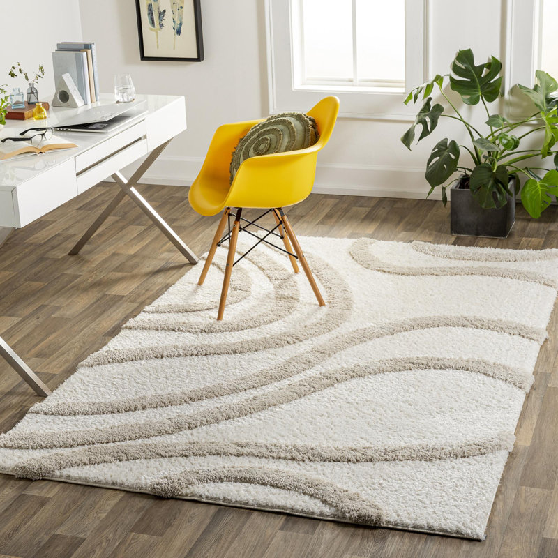 Tapis d'intérieur tissé à la machine Turrell, Rectangle 9 pi 2 po x 12 pi
