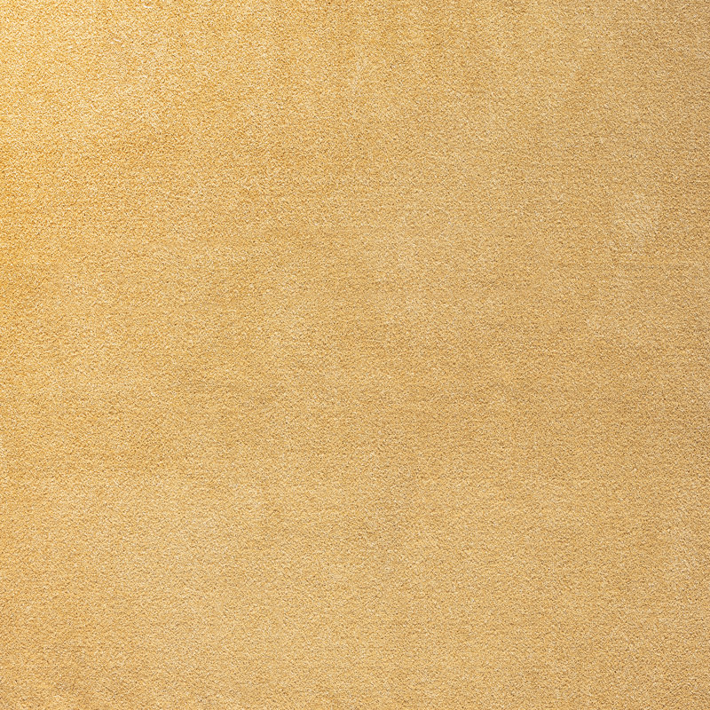 Asako Solid Low-Pile Mustard Rug, Square 9'