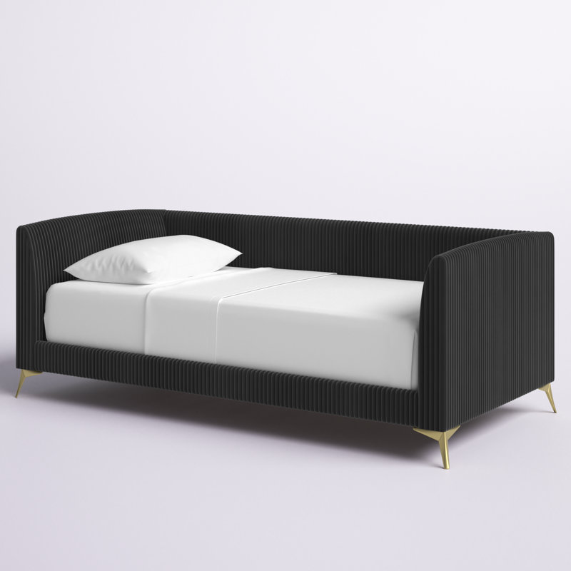 Arliss Upholstered Daybed, Black