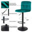 Clinger Height Adjustable Swivel Bar Stool-1455315077