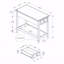 Table d'appoint, table de bout à 2 niveaux, table d'appoint, table de chevet étroite, table de chevet, tiroir de rangement, lampe, transitionnel