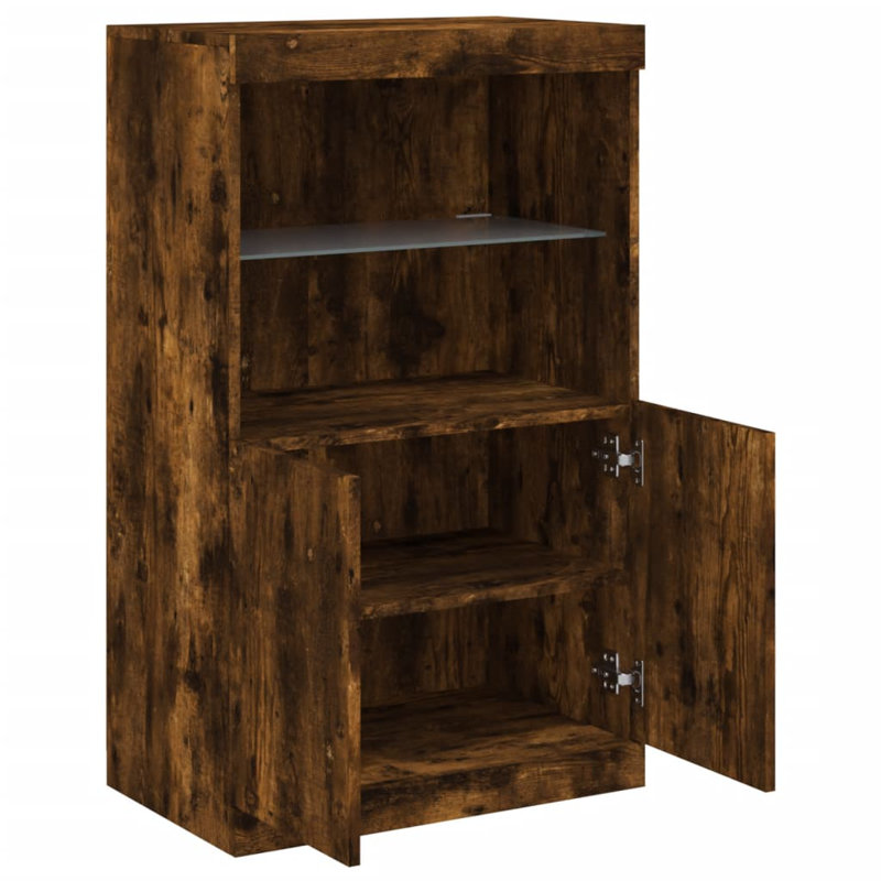 Basak 100 cm H x 60.5 cm W Standard Bookcase, Smoked Oak