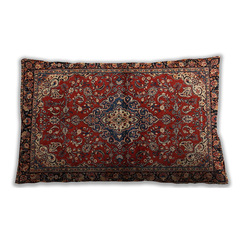 Floral Throw Pillow, Microsuede