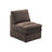 Contemporary 5Pc Set Modular Corner Sectional Set 2X One Arm Chair / Wedge 1X Armless Chairs 2X Ottomans Fabric Plush Living Room Furniture