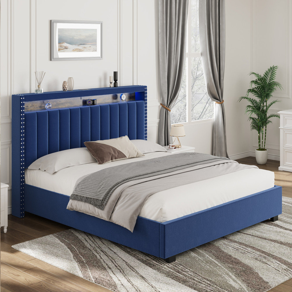 Ivy Bronx Kimyia Upholstered Platform Storage Bed | Wayfair