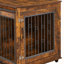 Cage pour chien avec porte coulissante pour cloisons, brun rustique, l 39,37 po x P 25,20 po x H 28,94 po