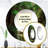 Guelfa Waterfall In Dense Forest I - Mountains Large Mirror, Green Round Unique Wall Mirror Decor, Printed Metal Art-881329096