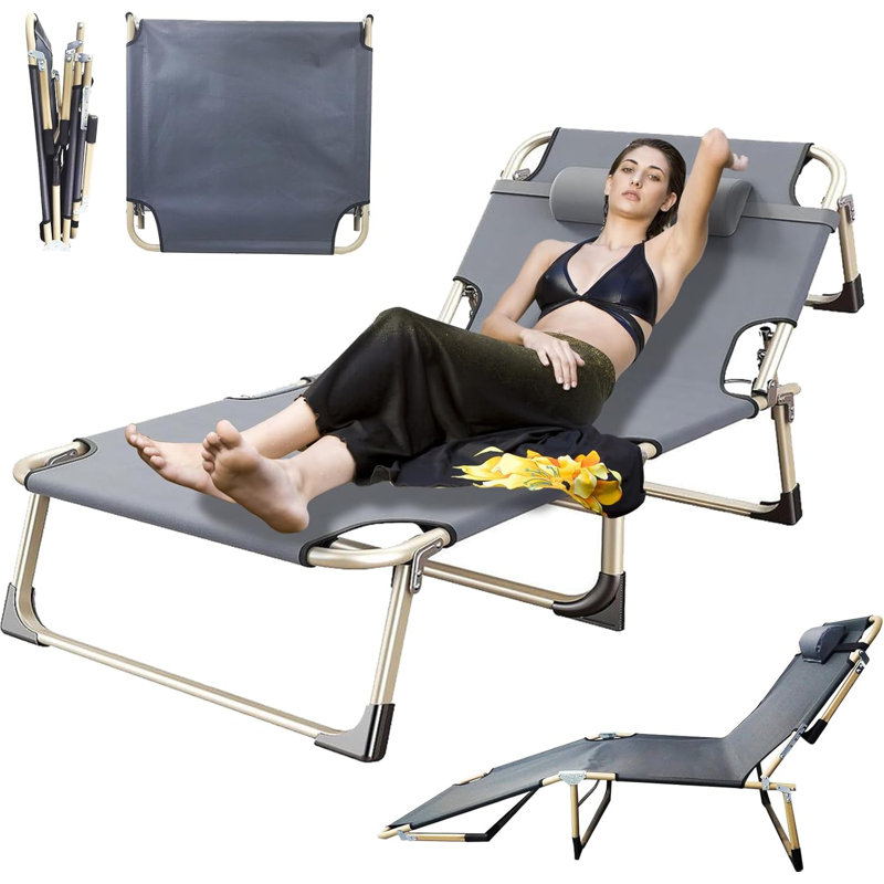 Chaise longue de plage pour chaise longue pliante inclinable