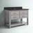 Brooks 43 " W Freestanding Standard Free Standing Single Double Single Vanity Bathroom Vanity With Stone Top-21249921-21249922