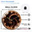 Horloge murale moderne en verre 12 po