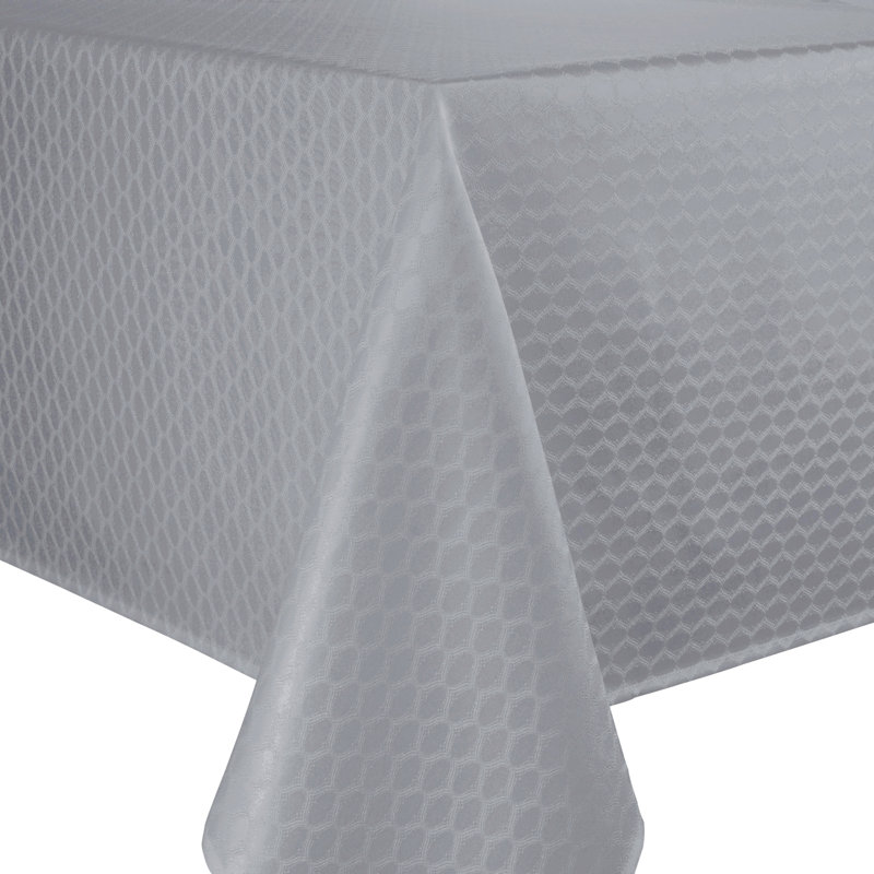 Lenox Olivia Tablecloth, Gray, 60" x 84" Rectangle