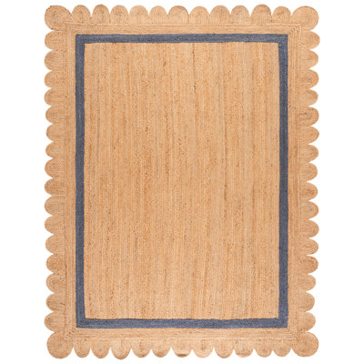 Inaki Hand-Woven Geometric Jute Rug