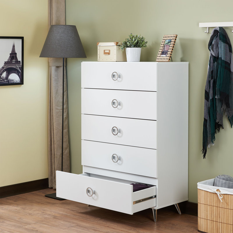 ACME Elms Chest, White, White