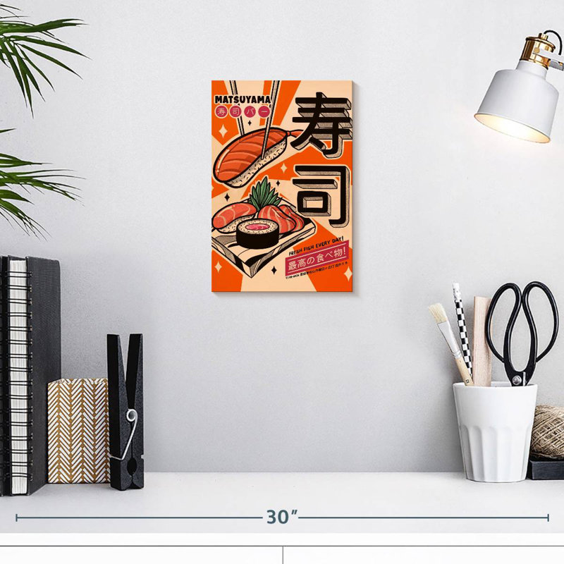 Yarlin Sushi Every Day, 12" H x 8" W