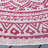 Molinaro Ivory/Fuchsia Indoor/Outdoor Area Rug-1129178703