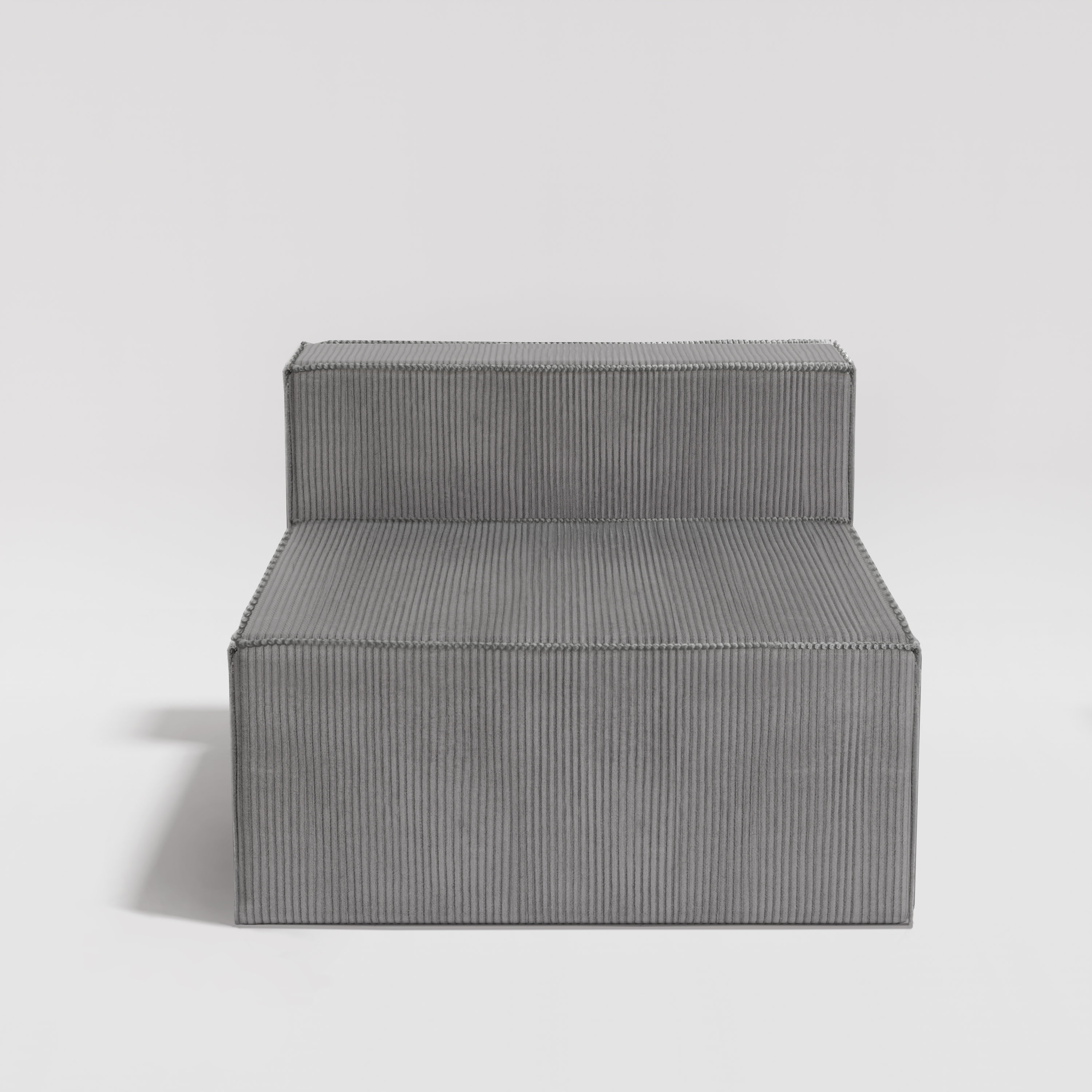 39" Luxury Corduroy Armless Couch for Living Room