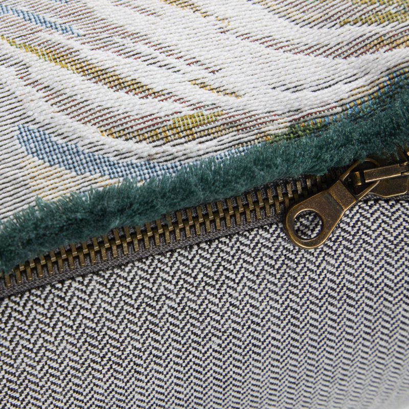 Manaca Decorative Pillow, Green/White/Blue