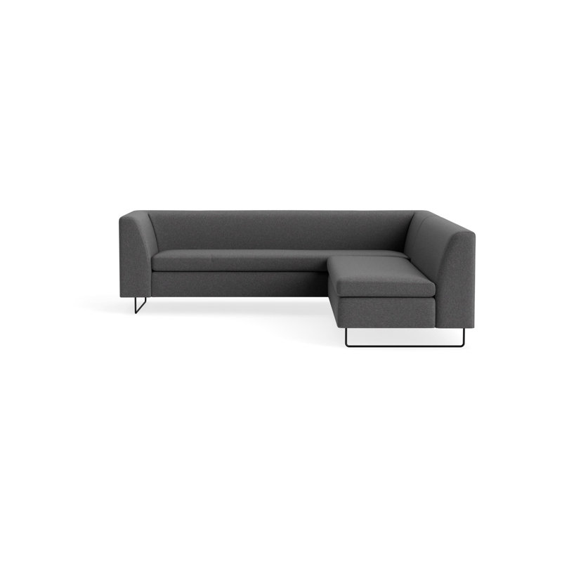 MTO - Canapé modulaire Bonnie & Clyde avec pieds noirs, Gris Gabro
