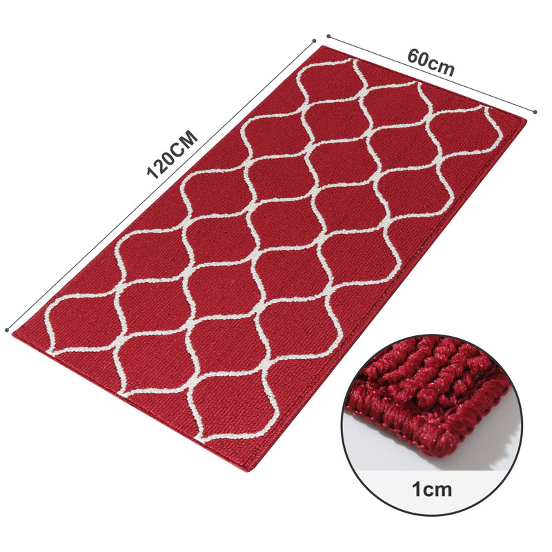 Non-Slip Kitchen Mat, Super Absorbent & Stain Resistant Washable Floor Rug for Kitchen, Laundry, Sink, Rectangle 24" x 48"