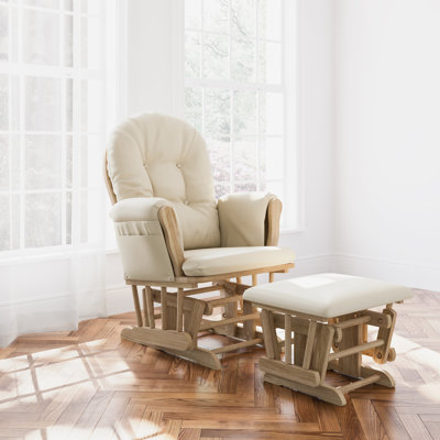 Storkcraft Hoop Glider with Ottoman