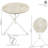 Galvin 28" Round European Chestnut Outdoor Bistro Table